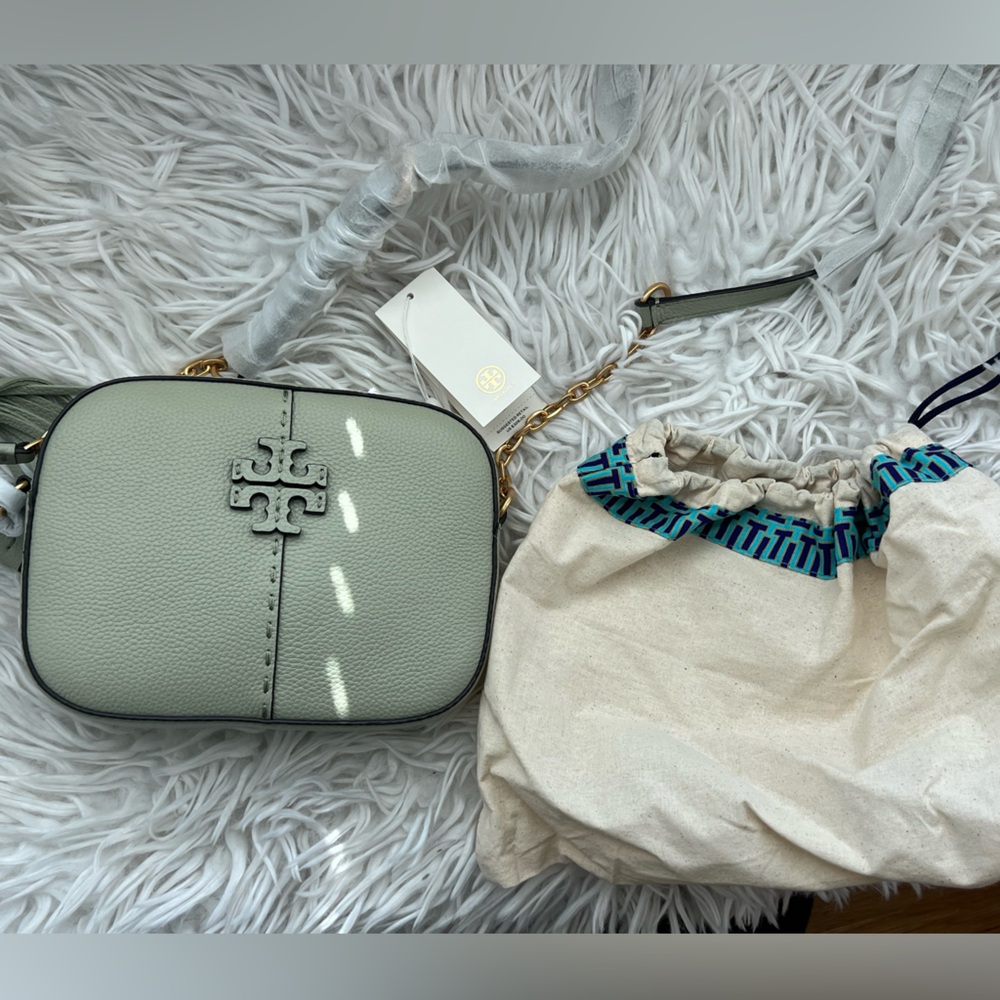 Tory Burch McGraw Camera Bag - Pine Frost - NWT - Picture 6 of 7